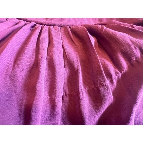 Lulus love spell small burgundy wine chiffon cocktail lace back maxi dress - Picture 9 of 10